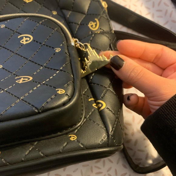 Disney Black Quilted Backpack - Picture 3 of 6